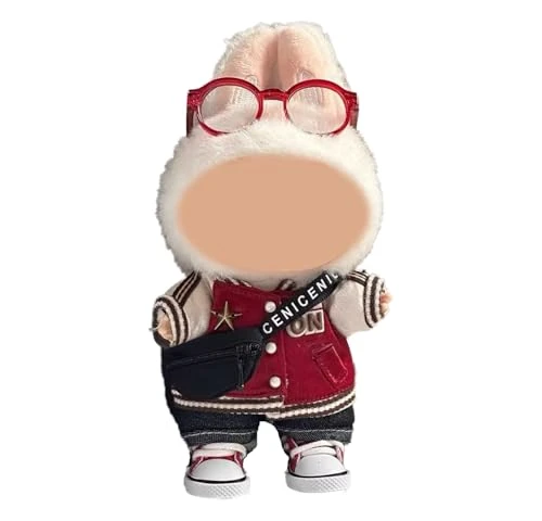 Doll Clothes Suitable For 15cm And 17cm Labubu (dolls Not Included), Stylish Baseball Uniform Sets (including Shoes, Glasses And Shoulder Bags), And 15/17cm Doll Sporty Style Suits