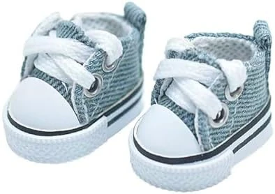 Mini Doll Shoes, 1 Pair Cute Lace Up Canvas Sneakers Compatible For 17cm/15cm Doll Shoes Toy Outfit Accessories(Black) 8 Mini Doll Shoes, 1 Pair Cute Lace Up Canvas Sneakers Compatible For 17cm/15cm Doll Shoes Toy Outfit Accessories(Black) - Image 8