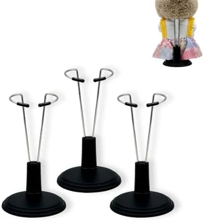 Adjustable Doll Stand For LABU,Doll Display Holder Support For 4-8 Inches Dolls,Keep The Doll In A Standing Position (White, 3 Pack)(Doll Not Include) 5 Adjustable Doll Stand For LABU,Doll Display Holder Support For 4-8 Inches Dolls,Keep The Doll In A Standing Position (White, 3 Pack)(Doll Not Include) - Image 5