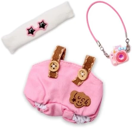 Doll Outfit Set For 17cm Dolls, 2 Piece Clothes Set For Doll, Premium Fashion Dresses For Dolls Accessories Suit (NO Doll) (Pink) 10 Doll Outfit Set For 17cm Dolls, 2 Piece Clothes Set For Doll, Premium Fashion Dresses For Dolls Accessories Suit (NO Doll) (Pink) - Image 10