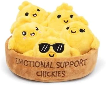 Emotional Support Chicken Nuggets By Relatable, Cuddly Stuffed Animals And Toys, Squishy Toys And Plushies, Great Gift Ideas For Loved Ones Of All Ages, Includes 5 Plushies With Carrying Basket 6 Emotional Support Chicken Nuggets By Relatable, Cuddly Stuffed Animals And Toys, Squishy Toys And Plushies, Great Gift Ideas For Loved Ones Of All Ages, Includes 5 Plushies With Carrying Basket - Image 6