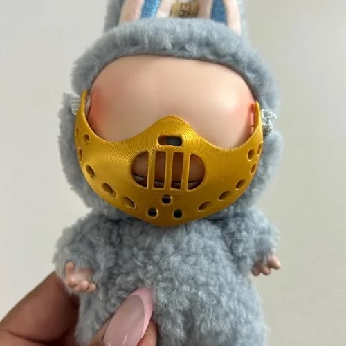 3D Printed Accessories For Labubu 17 Cm Plush Figures – Graduation Cap, Baseball Cap, Horror Hockey Mask & Muzzle Mask – DIY Decor For Mini Doll Collectors (No Doll) (Graduation Cap) 9 3D Printed Accessories For Labubu 17 Cm Plush Figures – Graduation Cap, Baseball Cap, Horror Hockey Mask & Muzzle Mask – DIY Decor For Mini Doll Collectors (No Doll) (Graduation Cap) - Image 9