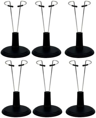 Adjustable Doll Stand For LABU,Doll Display Holder Support For 4-8 Inches Dolls,Keep The Doll In A Standing Position (White, 3 Pack)(Doll Not Include) 4 Adjustable Doll Stand For LABU,Doll Display Holder Support For 4-8 Inches Dolls,Keep The Doll In A Standing Position (White, 3 Pack)(Doll Not Include) - Image 4