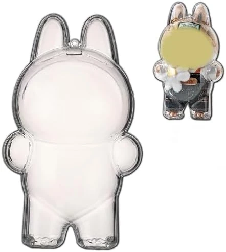 Protective Case Cover For LABUBU Cola Stand, Clear Acrylic Display Box Hard Case Accessories With Silicone Strap For The Monsters LABUBU Cola Series Surprise Shake - Cola Stand (Cola Stand) 8 Protective Case Cover For LABUBU Cola Stand, Clear Acrylic Display Box Hard Case Accessories With Silicone Strap For The Monsters LABUBU Cola Series Surprise Shake - Cola Stand (Cola Stand) - Image 8