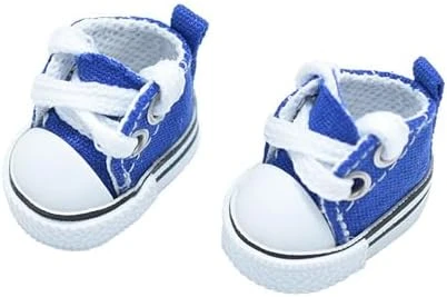 Mini Doll Shoes, 1 Pair Cute Lace Up Canvas Sneakers Compatible For 17cm/15cm Doll Shoes Toy Outfit Accessories(Black) 9 Mini Doll Shoes, 1 Pair Cute Lace Up Canvas Sneakers Compatible For 17cm/15cm Doll Shoes Toy Outfit Accessories(Black) - Image 9