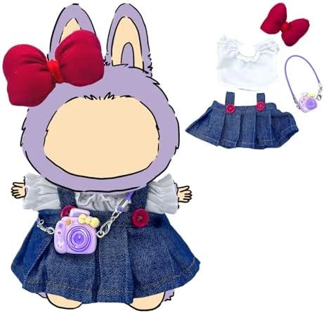 17cm Doll Clothes & 4 Set For 17cm Dolls,Exquisite Accessories For Doll, Cute Clothes For Dolls Dress Up Unique Style (Red Bowknot) 6 17cm Doll Clothes & 4 Set For 17cm Dolls,Exquisite Accessories For Doll, Cute Clothes For Dolls Dress Up Unique Style (Red Bowknot) - Image 6