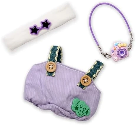 Doll Outfit Set For 17cm Dolls, 2 Piece Clothes Set For Doll, Premium Fashion Dresses For Dolls Accessories Suit (NO Doll) (Pink) 12 Doll Outfit Set For 17cm Dolls, 2 Piece Clothes Set For Doll, Premium Fashion Dresses For Dolls Accessories Suit (NO Doll) (Pink) - Image 12