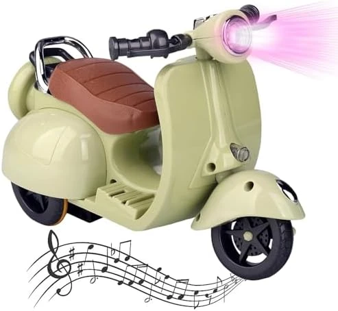 Scooter For Labubu, Scooter Toy With Light And Music, Have A Seat For Labubu Accessories, Mini Electric Doll Scooter Interactive Decor Desktop Ornaments (White) 5 Scooter For Labubu, Scooter Toy With Light And Music, Have A Seat For Labubu Accessories, Mini Electric Doll Scooter Interactive Decor Desktop Ornaments (White) - Image 5