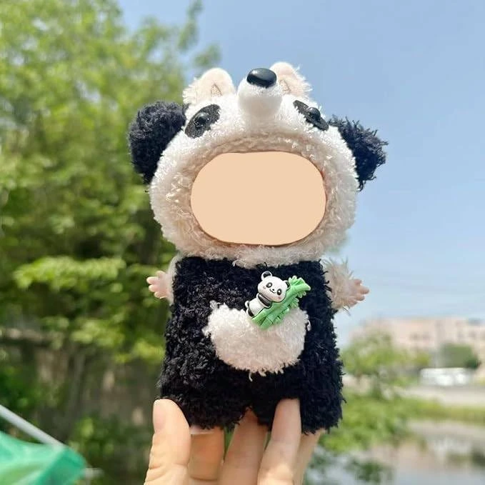 17cm Doll Clothes Outfit – Compatible With Labubu Dolls – No Doll Included – Fashion Accessories For Collectors(Panda) 13 17cm Doll Clothes Outfit – Compatible With Labubu Dolls – No Doll Included – Fashion Accessories For Collectors(Panda) - Image 13