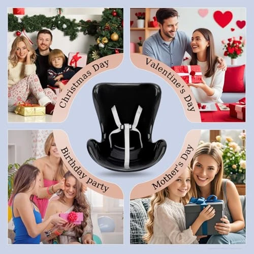 Doll Car Seat Compatible With Labubu, Vent Clip For 10-17cm Blind Box Toys, Secure Doll Seat With Adjustable Safety Strap & Airflow-Friendly Design, Car Decor (Doll Not Included)(Black) 6 Doll Car Seat Compatible With Labubu, Vent Clip For 10-17cm Blind Box Toys, Secure Doll Seat With Adjustable Safety Strap & Airflow-Friendly Design, Car Decor (Doll Not Included)(Black) - Image 6