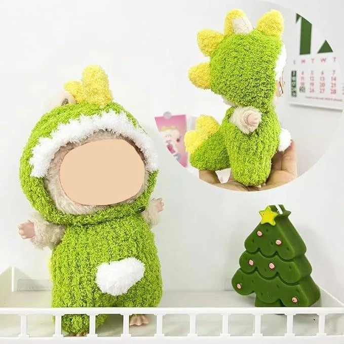 17cm Doll Clothes Outfit – Compatible With Labubu Dolls – No Doll Included – Fashion Accessories For Collectors(Panda) 12 17cm Doll Clothes Outfit – Compatible With Labubu Dolls – No Doll Included – Fashion Accessories For Collectors(Panda) - Image 12