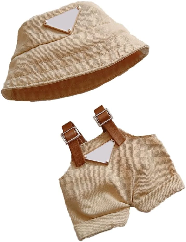 Clothes For Doll(NO Doll) - Hat & Overalls Set , Premium Outfit With Accessories, Stylish Clothes For Doll (Style Pink) 7 Clothes For Doll(NO Doll) - Hat & Overalls Set , Premium Outfit With Accessories, Stylish Clothes For Doll (Style Pink) - Image 7