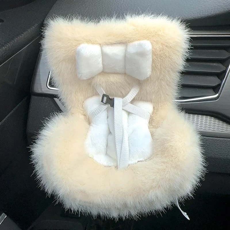 La-bubu Car Seat With Soft Furry Cushion For 10-17cm Dolls, La-bubu Accessories, Car Air Vent Decor, Includes Seat Leg For Desktop Display 11 La-bubu Car Seat With Soft Furry Cushion For 10-17cm Dolls, La-bubu Accessories, Car Air Vent Decor, Includes Seat Leg For Desktop Display - Image 11